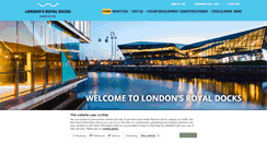 Desktop Screenshot of londonsroyaldocks.com